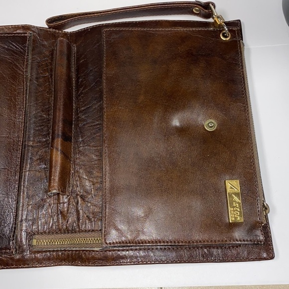 Vintage Astor Bags Men’s Wristlet Clutch Attaché Bag - Picture 7 of 16